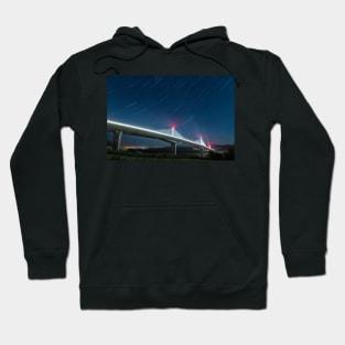 Rose Fitzgerald Kennedy Bridge - Star Trails Hoodie